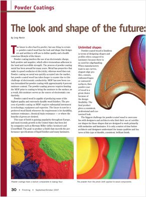 Read more about the article The Look and Shape of the Future: Powder Coated Wood